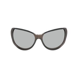 Balenciaga Cat Eye-Frame Bio Injection Rilsan Sunglasses Silver Womens